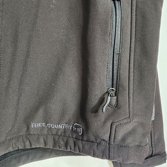 Free Country Men Windbreaker Jacket Soft Shell Insulated Fleece Lined Medium Zip - Picture 6 of 13